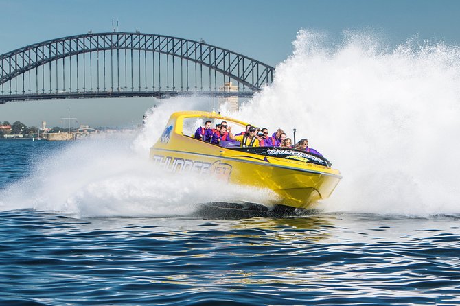 30-Minute Sydney Harbour Jet Boat Ride on Thunder Twist - Sydney Opera House from the water: the big landmark start
