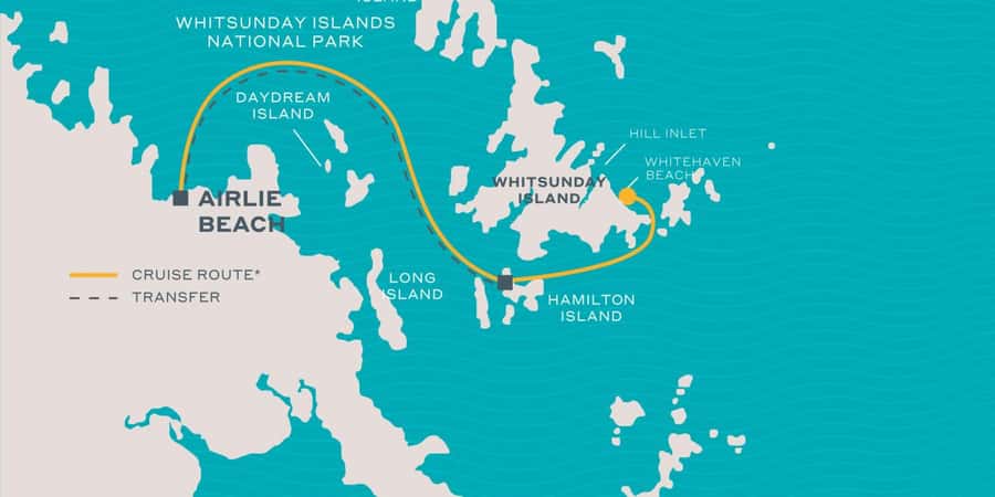 From Airlie: Whitsundays and Whitehaven Half-Day Cruise - Daydream and Hamilton Island pick-ups: why your “boat time” can add up