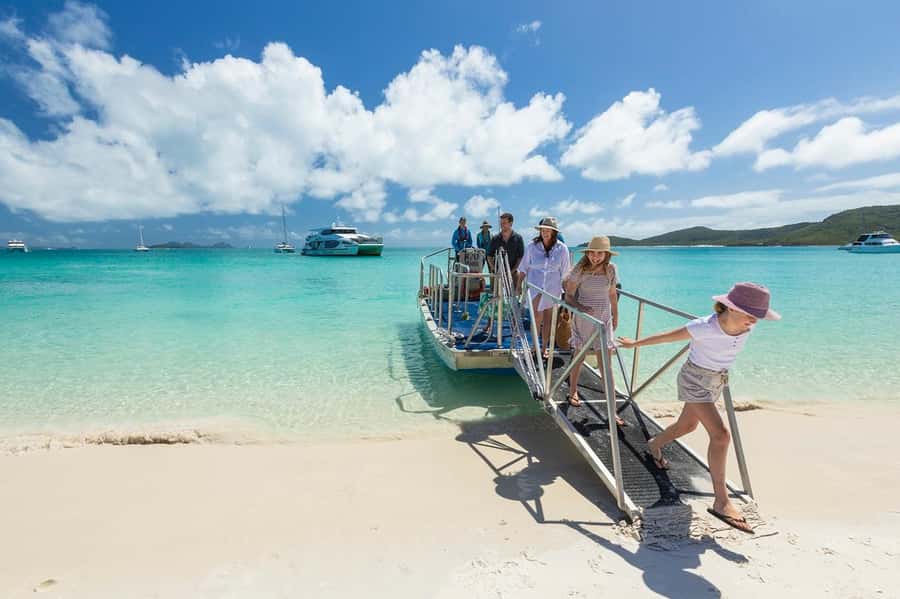 From Airlie: Whitsundays and Whitehaven Half-Day Cruise - How the ride back works: more scenery, and sometimes whales