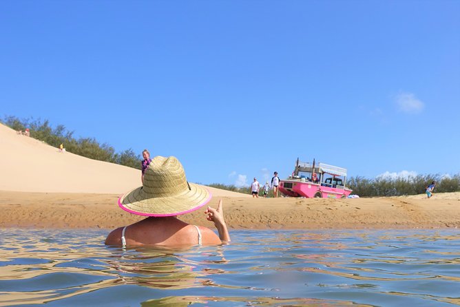 Full-Day 1770 Tour by LARC Amphibious Vehicle Including Sandboarding and Bustard Head Lightstation - Tidal creeks and coastal wildlife: the real Agnes Water lesson