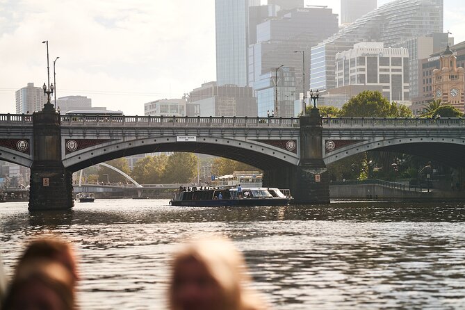 Highlights of Melbourne Cruise - Upriver highlights: Princes Bridge, MCG precinct, and the Botanic Gardens area