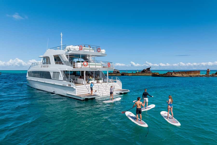 Moreton Island: Dolphin & Tangalooma Wrecks Snorkel Cruise - Food on Board: Tropical Buffet Lunch That Actually Fills You