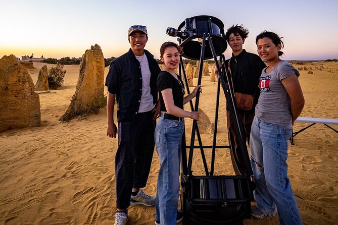 Pinnacles Desert Sunset Dinner and Stargazing Tour - Pickup and pacing: what 9.5 hours looks like in real life
