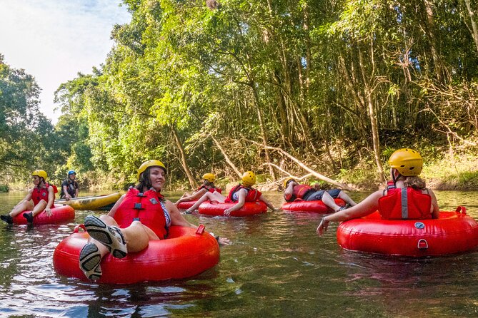 Rainforest River Tubing from Cairns - Entering The Mulgrave River Tube World From Cairns
