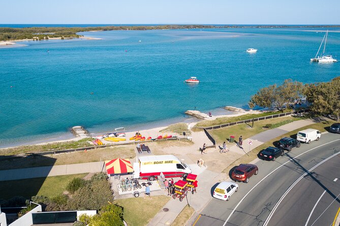 1 Hour Single or Double Kayak Rental to the Nth Bribie Island - The 200-metre walk across the island: a change of scenery that’s worth it