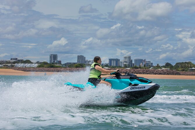 1-Hour Thunderball WWII Adventure Jet Skiing in Darwin - Darwin Harbour on a jet ski: how the hour really moves