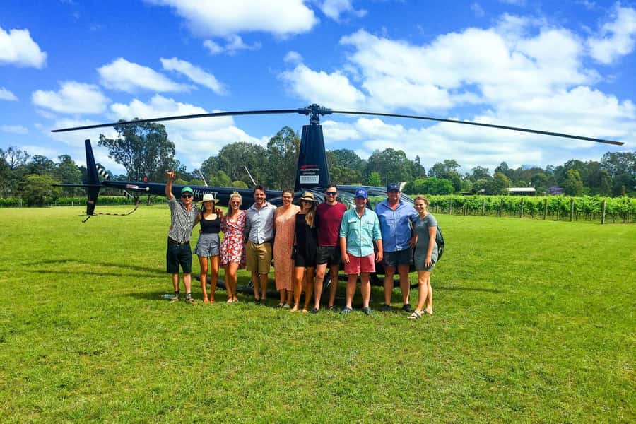 15 Minute Helicopter Scenic Flight Hunter Valley - Pokolbin Vineyards: Seeing the “Maze” Instead of Single Rows