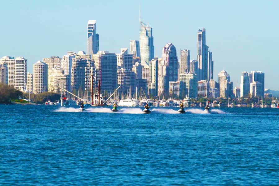 2.5-Hour Ultimate Jet Ski Safari to North Stradbroke Island - Mangroves, sandbars, and big turning energy