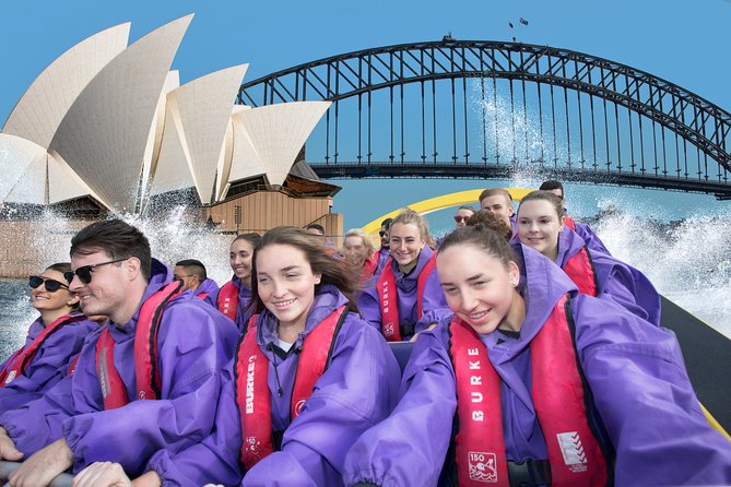 30-Minute Sydney Harbour Jet Boat Ride on Thunder Twist - Gear-up reality: ponchos, life jackets, and lockers that save your day