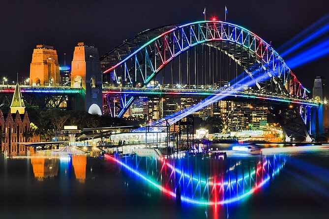 4-hour Vivid Latin Fiesta Dinner Cruise Shared Experience - Vivid Sydney From the Best Seat: Floating Party Zone