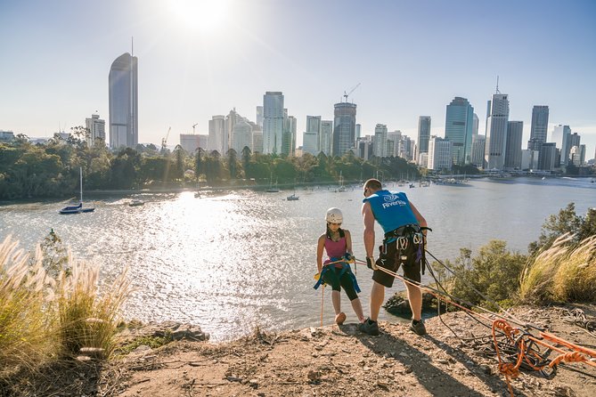 Abseiling the Kangaroo Point Cliffs in Brisbane - Riverlife Adventure Centre: where you get geared up and taught