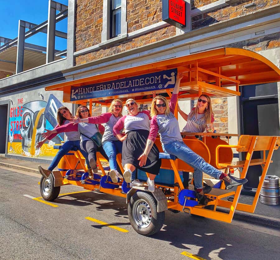Adelaide: HandleBar Bike Tour with Pub Stops & Dinner Option - Stop 1: Victoria Square for an easy first bite or drink