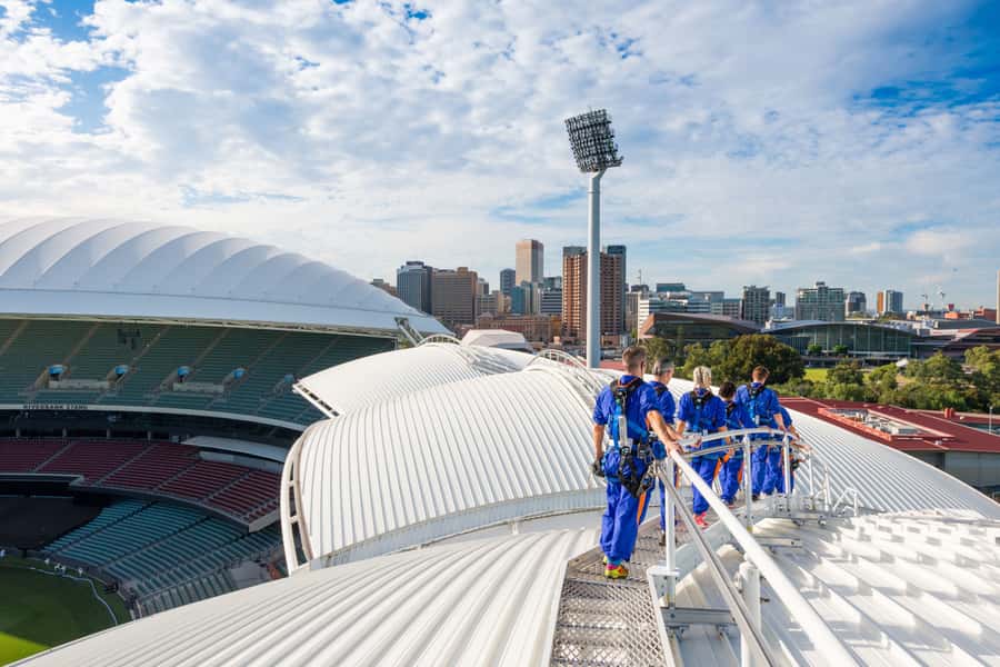 Adelaide: Rooftop Climbing Experience of the Adelaide Oval - Entering Adelaide Oval’s Rooftop Climb Centre