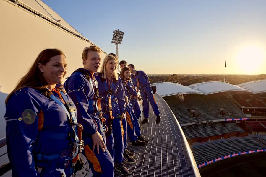 Adelaide: Sunset Rooftop Tour at Adelaide Oval - Safety gear, briefing, and the thrill level you can actually handle