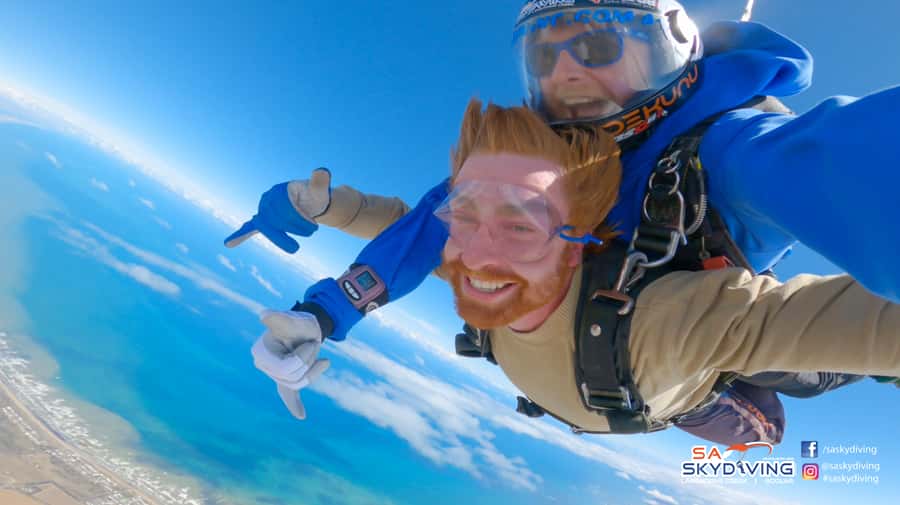 Adelaide: Tandem Skydiving Adventure over Goolwa - The flight over Horseshoe Bay, Coorong, and Murray Mouth