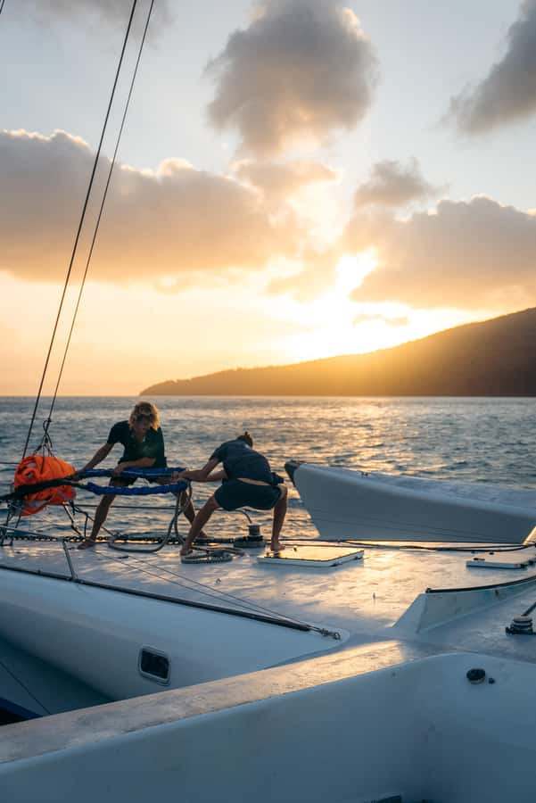 Airlie Beach: 2-Day Whitsunday Islands Sailing Snorkel Tour - Meals, crew energy, and the social rhythm onboard