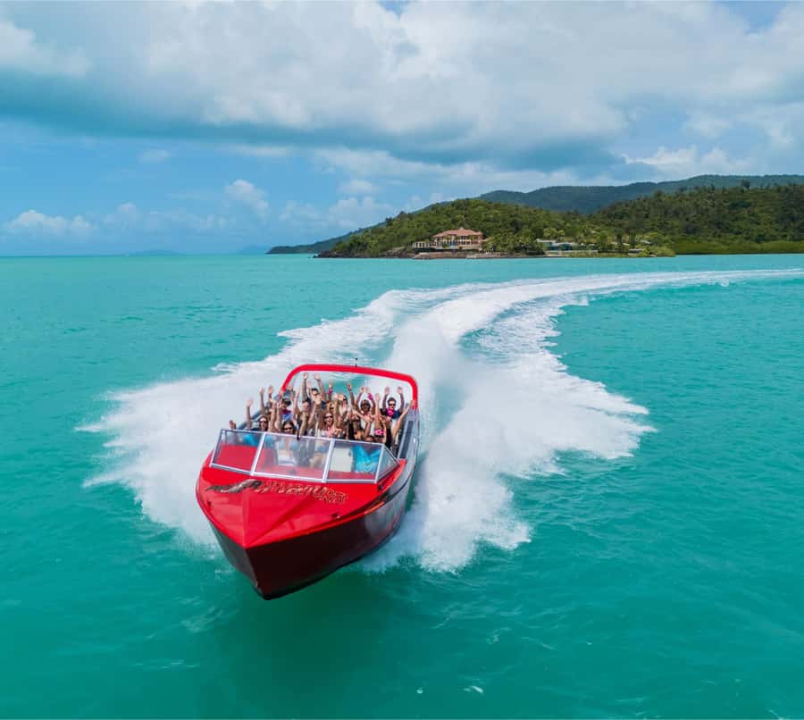 Airlie Beach: 30-Minute Jet Boat Ride - Where the Whitsundays show up during the chaos
