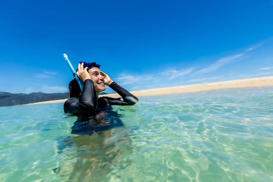 Airlie Beach: Adults-Only Whitehaven Beach Sailing Tour - Snorkeling in the Whitsundays: optional, timed, and a little variable