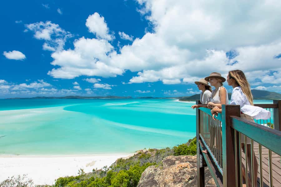 Airlie Beach: Great Barrier Reef & Whitehaven Beach Tour - Hill Inlet lookout and the stone-steps bushwalk