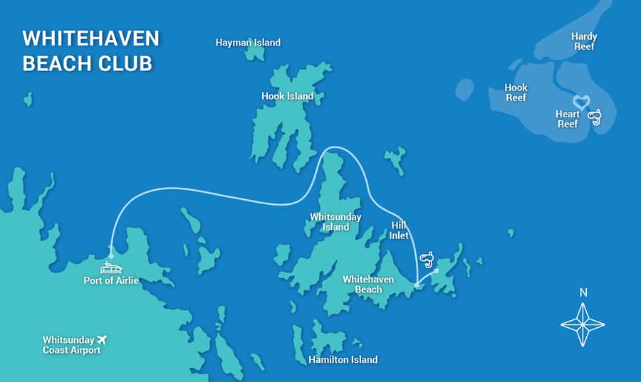 Airlie Beach: Whitehaven Beach Club - Hill Inlet swirling sands: the guided walk choice