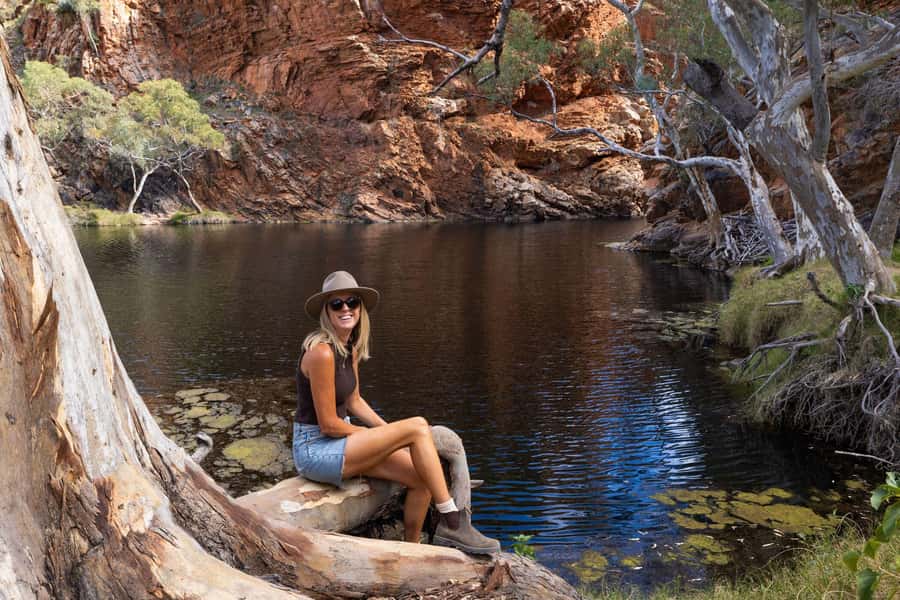 Alice Springs: West MacDonnell Ranges & Standley Chasm Tour - Ellery Creek Big Hole (Udepata): swim first, ask questions later