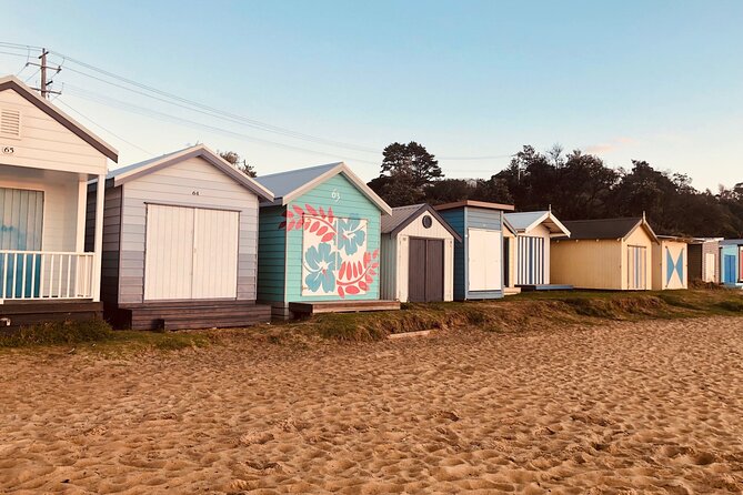 Around the Bay Sightseeing and Bay Cruise - Bathing Boxes Mornington Peninsula + a brewery tasting stop