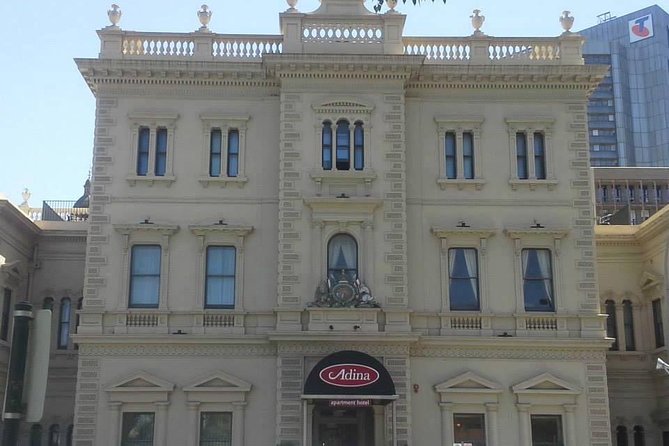 Around the Square Adelaide Walking Tour - Treasury Building / Adina Apartments: tunnels, courtyard, and political life