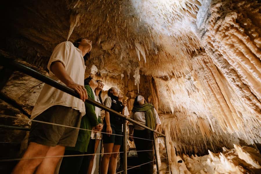 Augusta: Jewel Cave Fully-Guided Tour - The tour flow: reception to three chambers to the forest