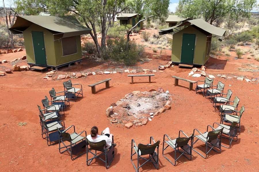 Ayers Rock: Kings Canyon West MacDonnell 3-Day Camping Tour - Camps and sleeping: bush swag vs safari tent, and what to expect
