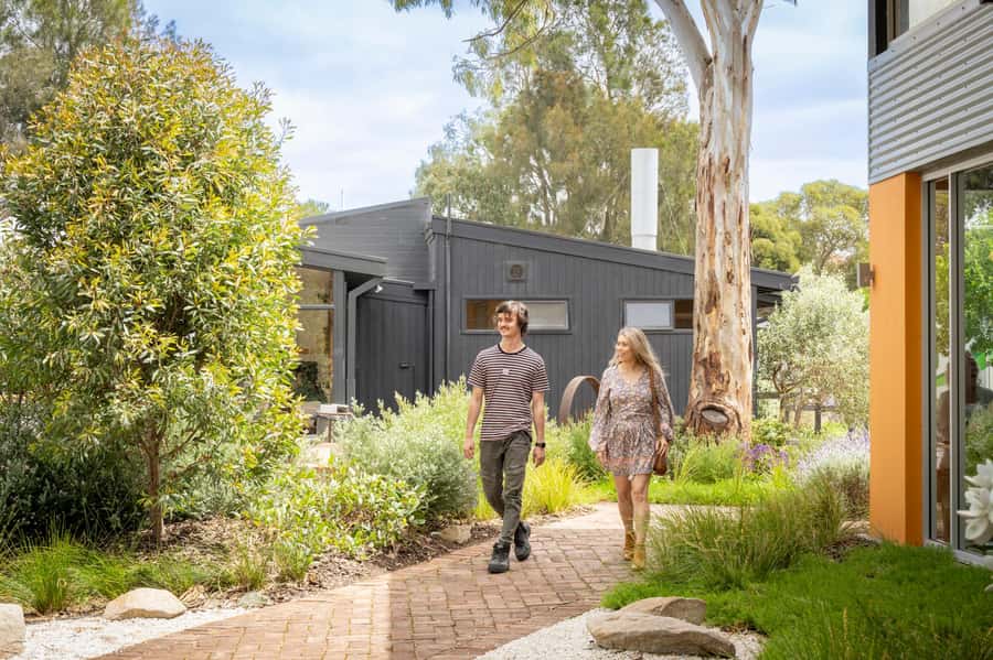 Barossa Long Lunch at Maggie Beer's Farm - Maggie Beer’s Farm Eatery: the setting and welcome drink