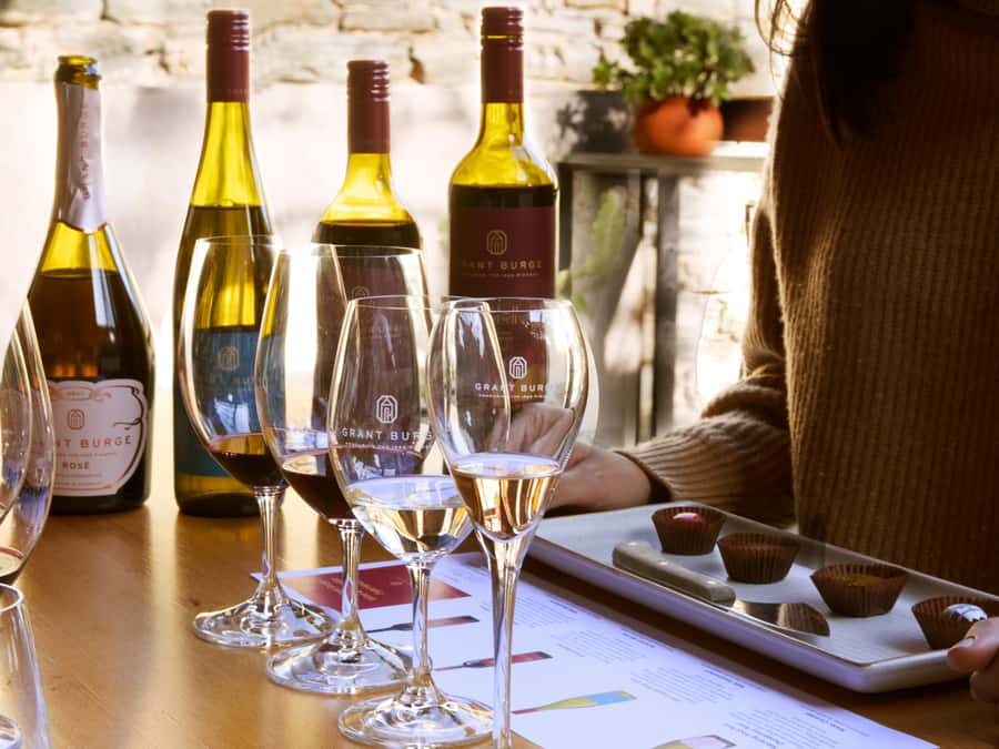Barossa Valley: Taste & Graze Food and Wine Trail - St Hugo & Grant Burge Cellar Door at 11:15: Tapas Under the Vines