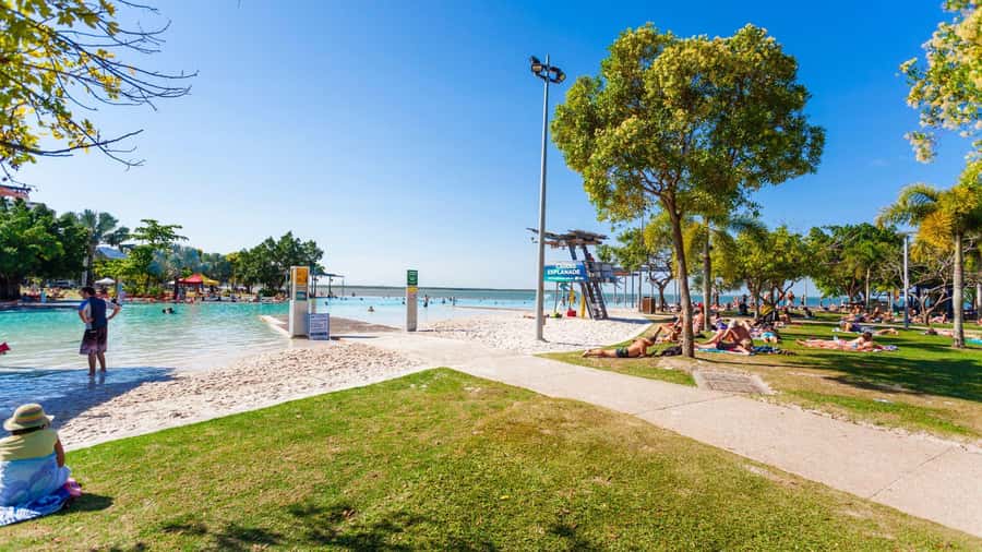 Best of Cairns: Private Walking Tour with a Local - First Step: Cairns Esplanade Lagoon as Your Game Plan