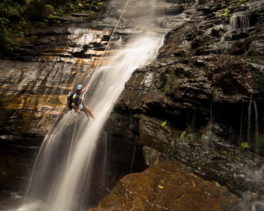 Blue Mountains: Abseiling and Canyoning Experience - Cliff-top abseiling: learning on the way up to 30 metres