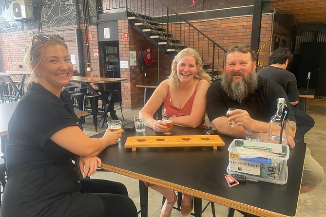 Brisbane Brewery Full Day Tour with Lunch - Stop 2 at Sea Legs near the Story Bridge: beer plus pizza energy