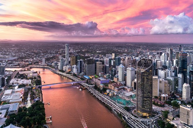 Brisbane City - Private Helicopter Sunset Flight - 25min - Meeting at Bekaa Air: what your 45 minutes start with