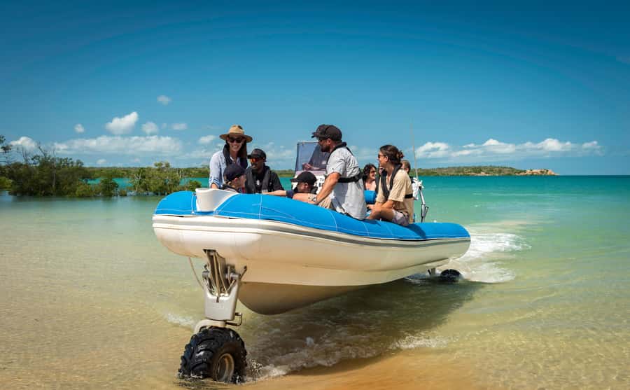 Broome: Cygnet Bay Scenic Flight & Attraction Tour - Ardyaloon (One Arm Point) and the Trochus Hatchery morning