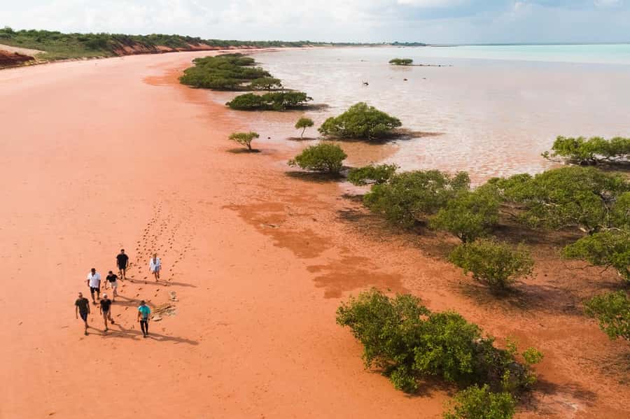 BROOME: DINOSAUR ADVENTURE CRUISE - With Tapas and Cocktail - The Onshore-Then-Back Rhythm: Short Guided Time and More Cruising