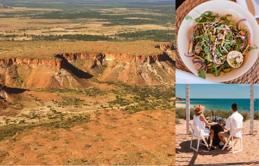 Broome: Edgar Ranges, Eco Beach & Lunch Helicopter tour - Entering the day: pickup, small group, and takeoff energy