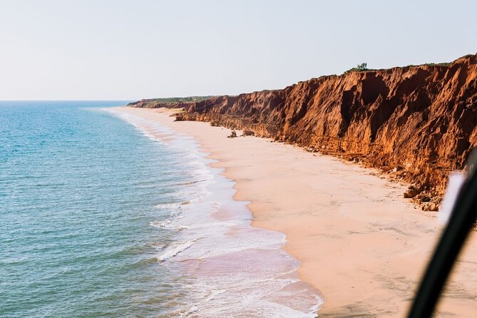 Broome: Romantic 45-Min Private Helicopter Flight & Beach Picnic - James Price Point: the red-cliff section you can’t really replicate