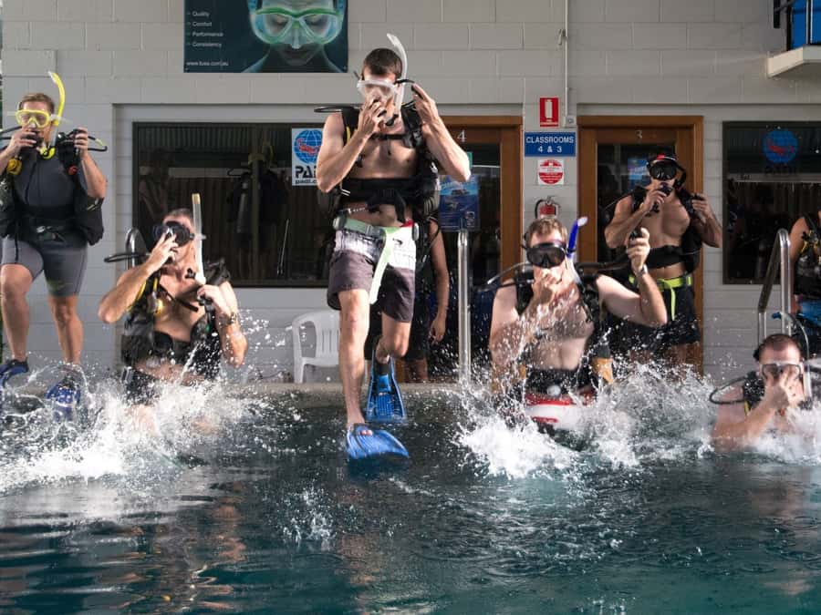 Cairns: 4-Day PADI Open Water Course - Day 1 at the Cairns training centre: paperwork, theory, and first water checks