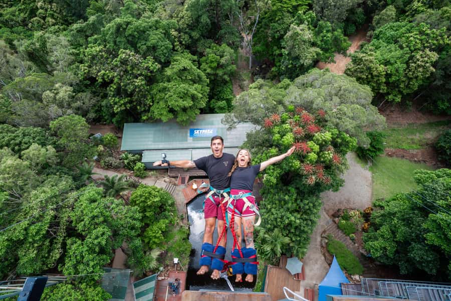 Cairns: Bungy Jump & Giant Swing Combo - The bungy jump: 50 metres over a deep natural lagoon