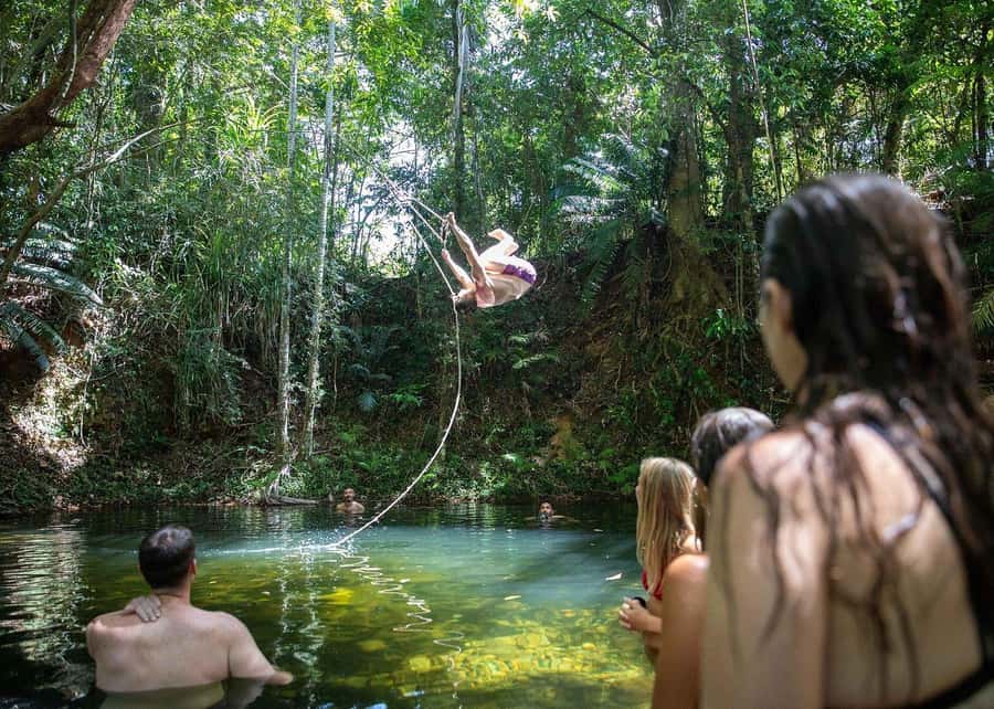 Cairns: Cape Tribulation, Beaches, Crocs & Swimming Day Tour - Port Douglas break and Four Mile Beach: a classic ending