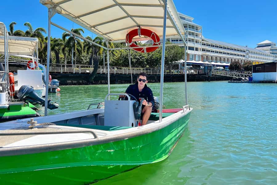 Cairns: Dinghie (tinny) Boat Hire - From Berth A1 into Cairns’ calm-water playground