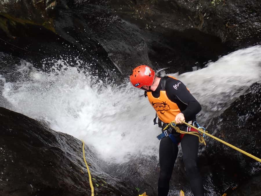 Cairns Full-Day Canyoning Adventure tour - Behana Gorge and Clamshell Falls: the bigger rainforest test