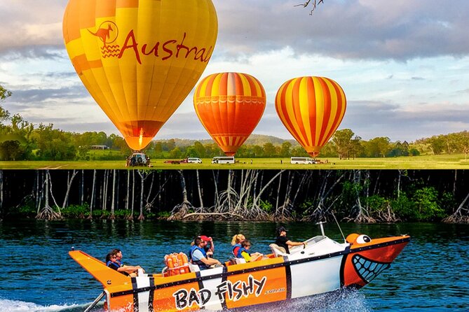 Cairns Hot Air Balloon Flight + Bad Fishy Jet Boating Cairns - Key reasons this Cairns combo works