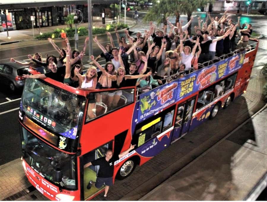 Cairns: Ultimate Party Bus with drinks included - Quick hits