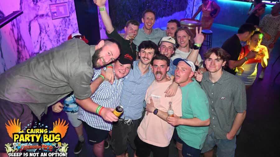 Cairns: Ultimate Party Bus with drinks included - Where the night starts: Pier Bar Cairns meeting point and timing