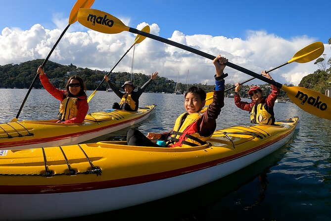 Cowan Creek Lunch paddle with Aboriginal rock art - Hawkesbury scenery you’ll actually notice from a kayak