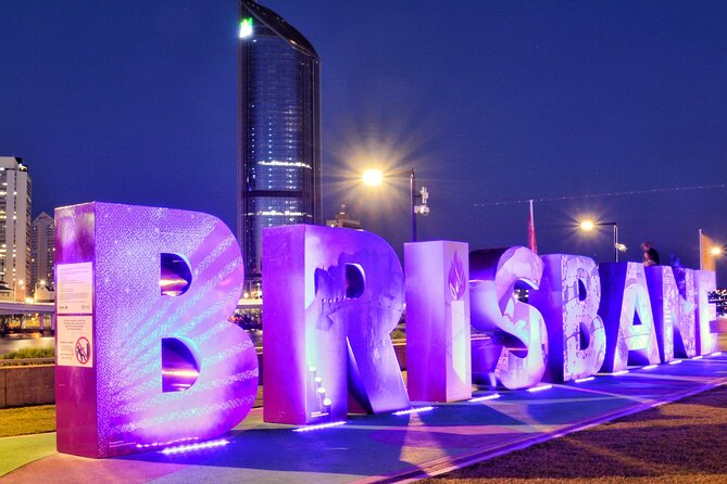Cruise Lines Shore Tour Brisbane Highlights and Lone Pine - Stop 3: South Bank Parklands—Brisbane Sign and the bougainvillea arch