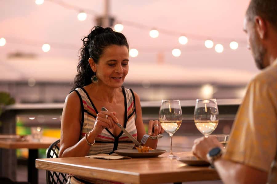Darwin: 4-Course Dining Experience with Sparkling Wine - Dessert: mango and kaffir lime parfait with red dragon fruit compote